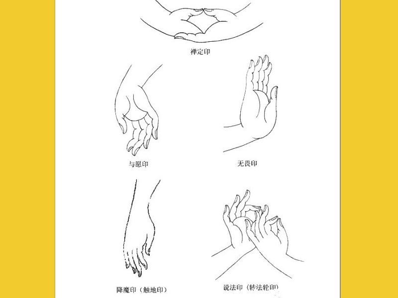 佛教五種手印